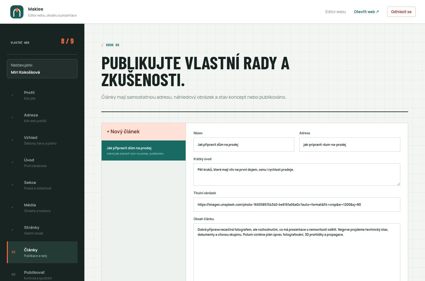 Editor článků