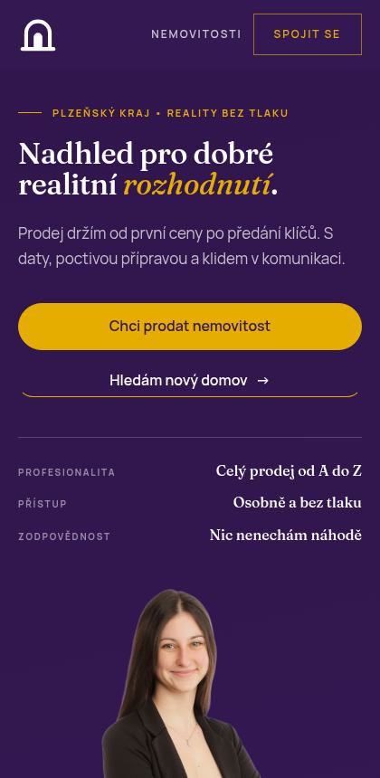 Tentýž web na mobilu
